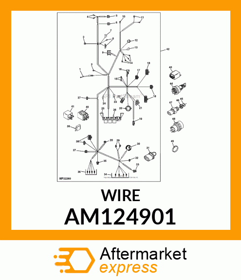 HARNESS, WIRING (FUSE LINK) AM124901