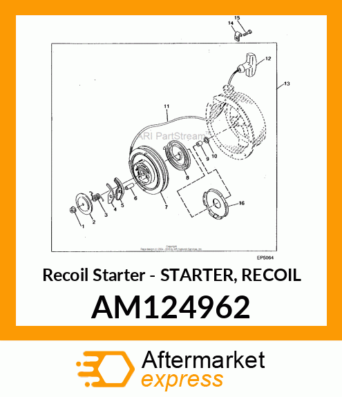 Recoil Starter - STARTER, RECOIL AM124962