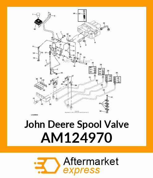 VALVE, THREE SPOOL LESS RELIEF AM124970