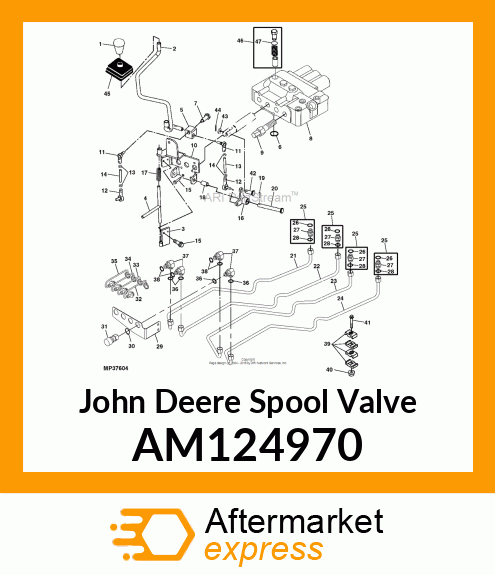 VALVE, THREE SPOOL LESS RELIEF AM124970