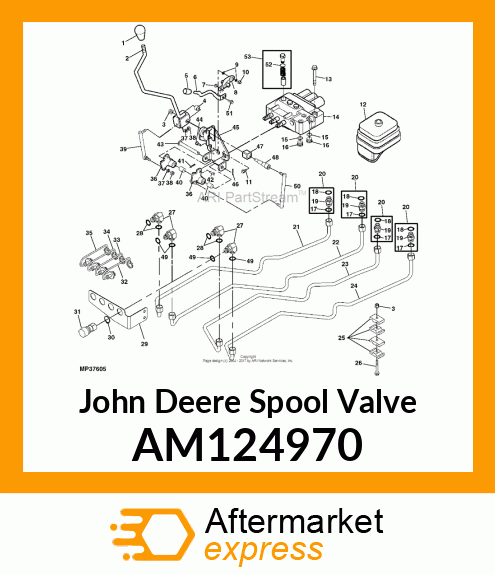 VALVE, THREE SPOOL LESS RELIEF AM124970