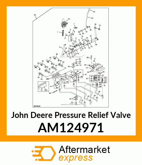 VALVE, RELIEF (2,125 PSI) AM124971