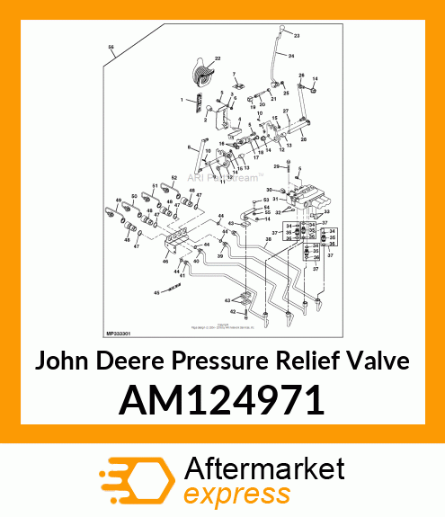 VALVE, RELIEF (2,125 PSI) AM124971