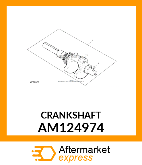 CRANKSHAFT AM124974