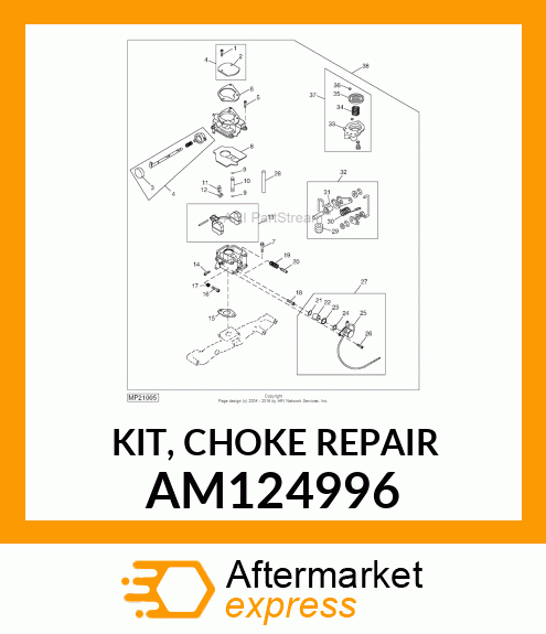 KIT, CHOKE REPAIR AM124996