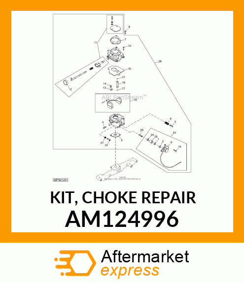 KIT, CHOKE REPAIR AM124996