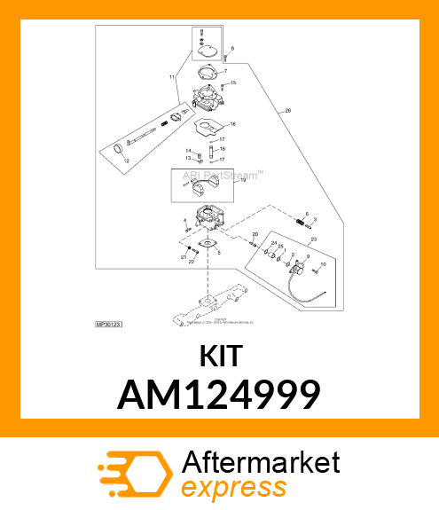 KIT, CARBURETOR REPAIR AM124999