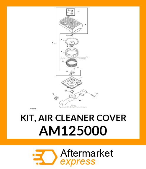 KIT, AIR CLEANER COVER AM125000