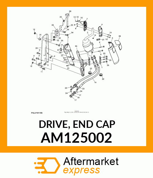 DRIVE, END CAP AM125002