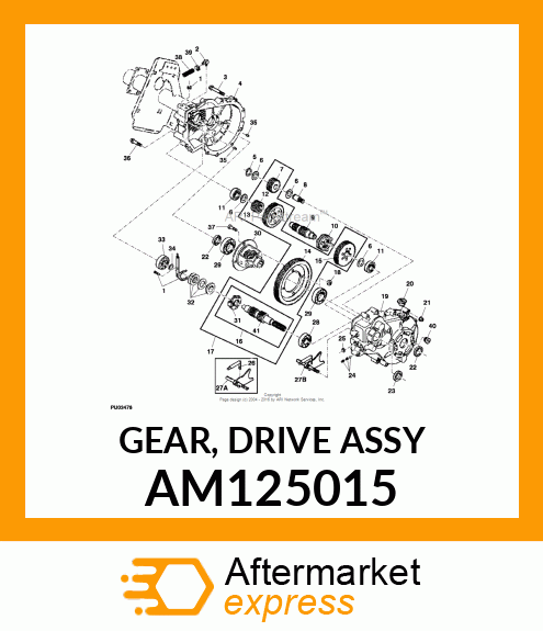 GEAR, DRIVE ASSY AM125015