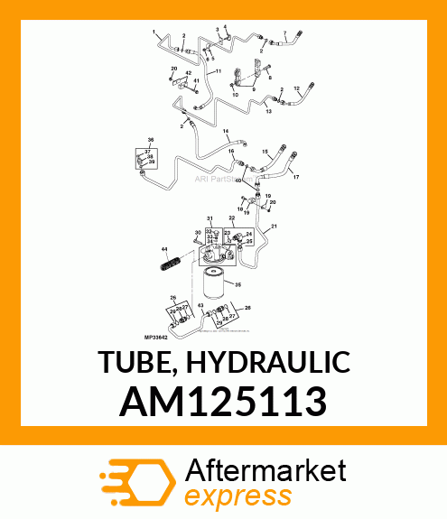 TUBE, HYDRAULIC AM125113