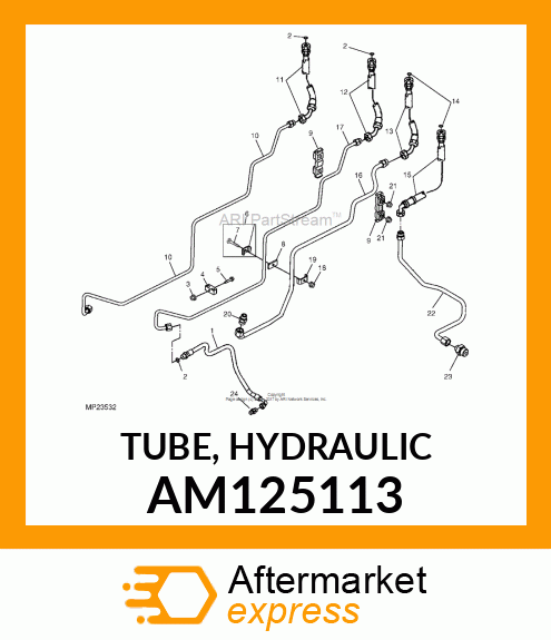 TUBE, HYDRAULIC AM125113