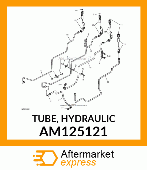 TUBE, HYDRAULIC AM125121