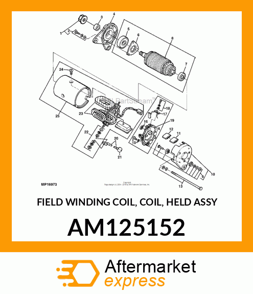 FIELD WINDING COIL, COIL, HELD ASSY AM125152