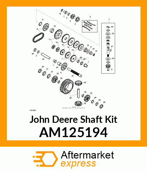 KIT, INPUT SHAFT AM125194