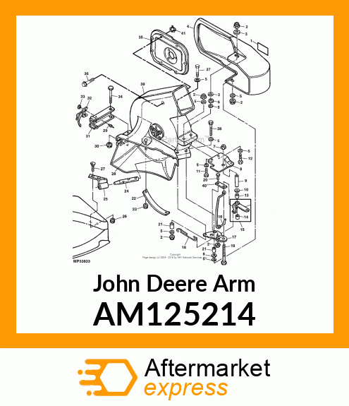 ARM, ARM, WELDED IDLER AM125214