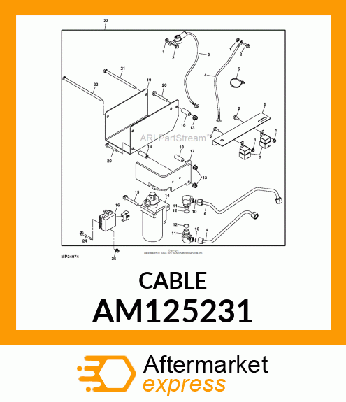 CABLE, POSITIVE BATTERY AM125231