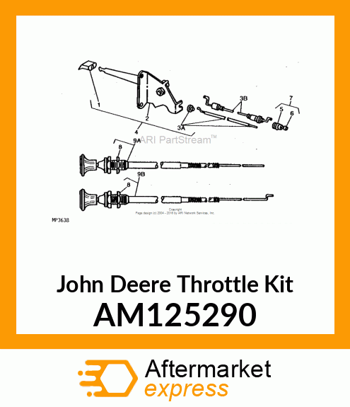 THROTTLE KIT, KIT, THROTTLE KNOB/CO AM125290