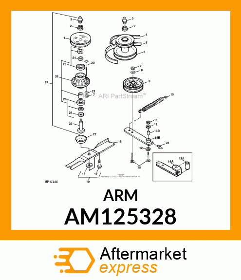 ARM, WELDED IDLER AM125328