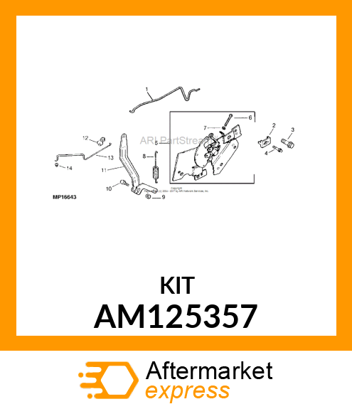 KIT, GOVERNOR LEVER AM125357