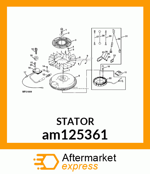 STATOR 15AMP am125361