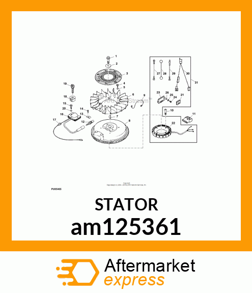 STATOR 15AMP am125361