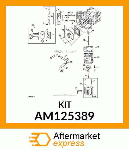 KIT, VALVE TRAIN AM125389