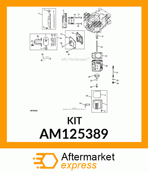 KIT, VALVE TRAIN AM125389