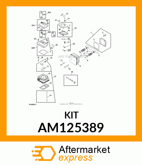 KIT, VALVE TRAIN AM125389