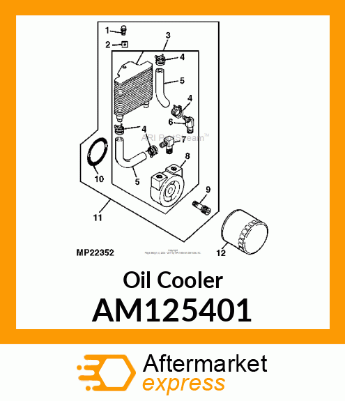 Oil Cooler AM125401