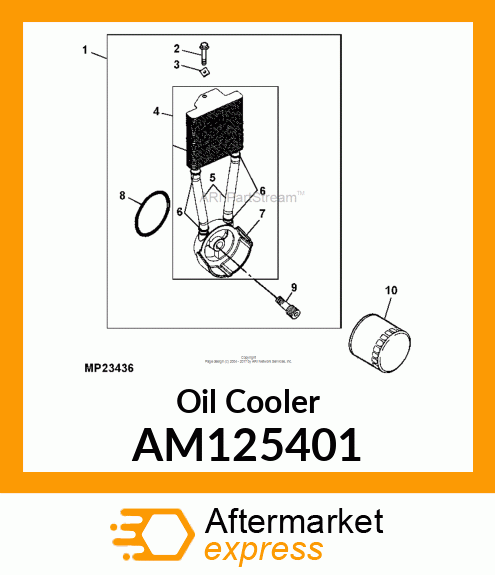 Oil Cooler AM125401