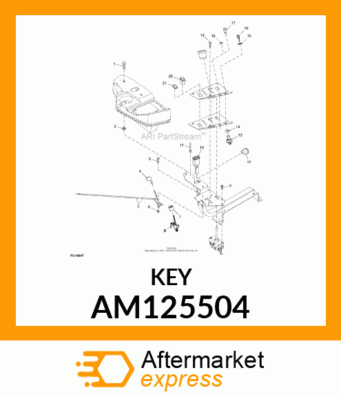 KEY, PADDED W/BELL FACE AM125504