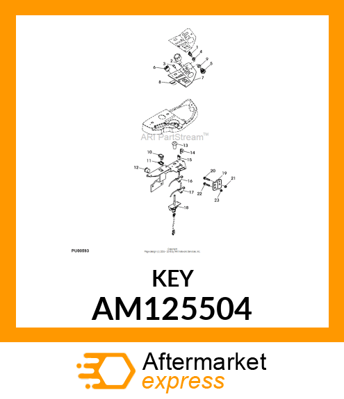 KEY, PADDED W/BELL FACE AM125504