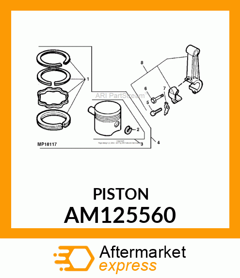 Piston AM125560