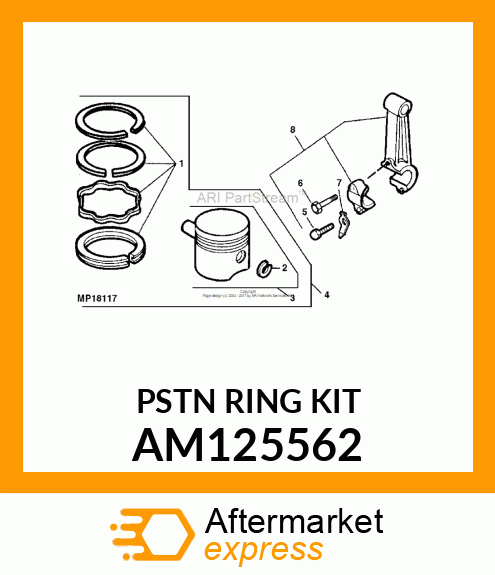 Piston Ring Kit AM125562