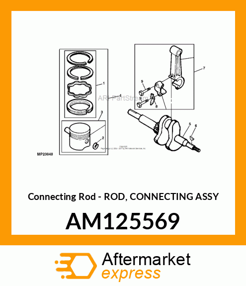 Connecting Rod - ROD, CONNECTING ASSY AM125569