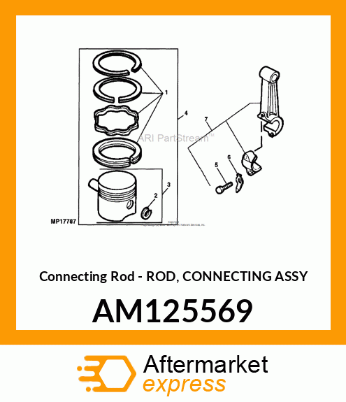 Connecting Rod - ROD, CONNECTING ASSY AM125569