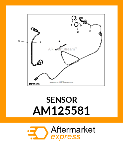 SENSOR, SPEEDOMETER W/LEADS AM125581