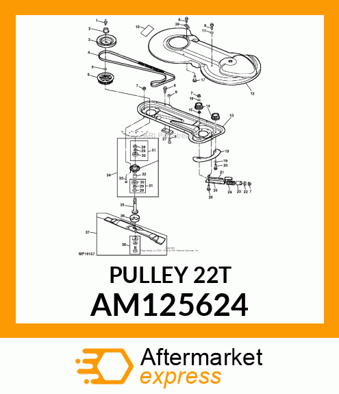 IDLER, GROOVED PM AM125624