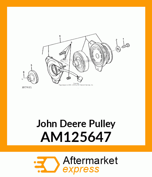 SHEAVE, TRACTION DRIVE ASSY AM125647