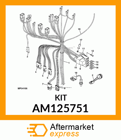 KIT, SEALED RELAY CONNECTOR AM125751