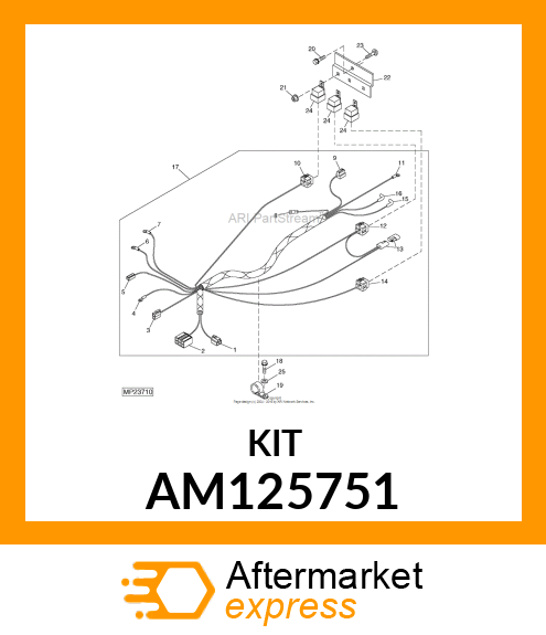 KIT, SEALED RELAY CONNECTOR AM125751