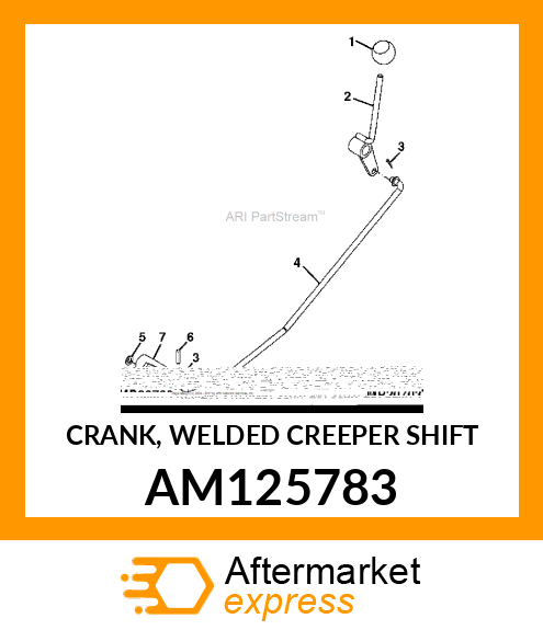 CRANK, WELDED CREEPER SHIFT AM125783