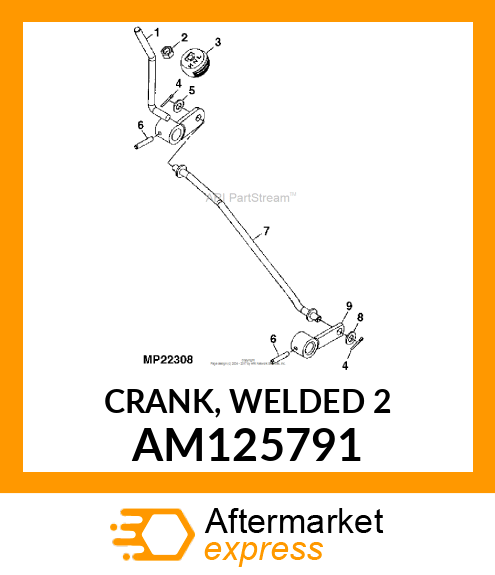 CRANK, WELDED 2 AM125791