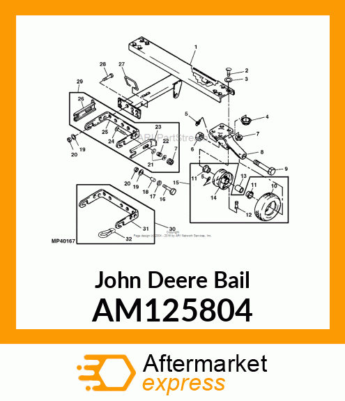 BAIL, HITCH ASSY AM125804