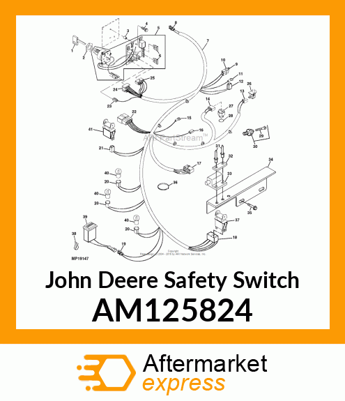 SWITCH, SWITCH, SEAT N/O CUSHION B AM125824