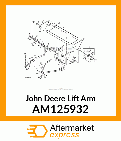 LIFT ARM, LOWER AM125932