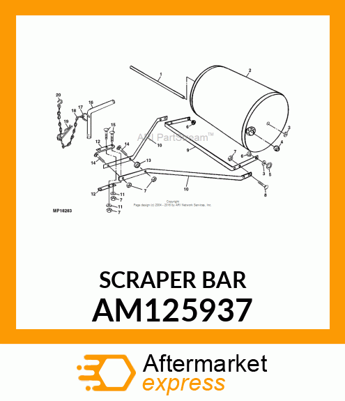 SCRAPER BAR AM125937