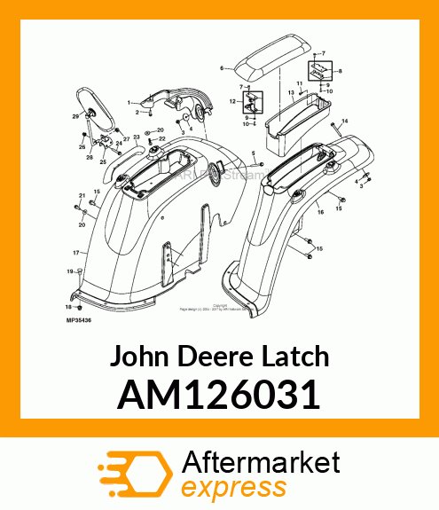 LATCH, TOOLBOX ASSEMBLY AM126031