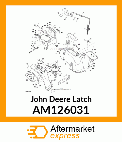 LATCH, TOOLBOX ASSEMBLY AM126031